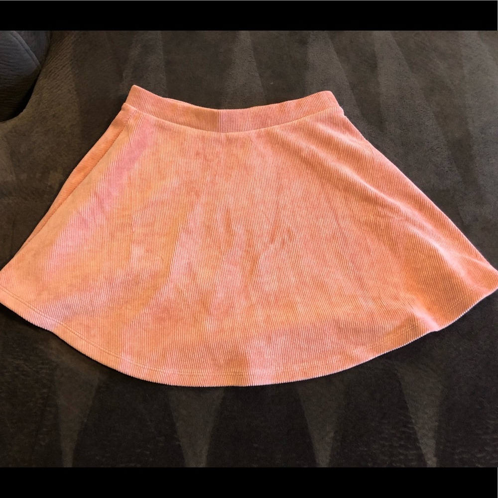 Blush/pink mini skirt
